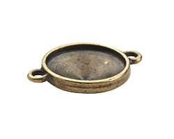 TierraCast Antique Brass (plated) Faceted Link 29x21mm