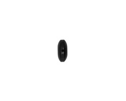 Tagua Nut Black Large Hole Rondelle 3x8mm