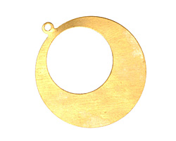 Brass Gypsy Hoop Blank 38x42mm