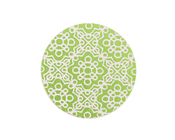 Lillypilly Lime Green Baroque Anodized Aluminum Disc 25mm, 24 gauge