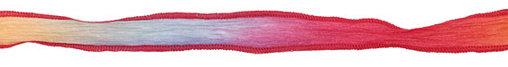 Confetti Hand Dyed 100% Silk Ribbon 1/2"