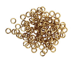 Artistic Wire Non-Tarnish Brass Chain Maille Jump Ring 3.18mm, 18 gauge