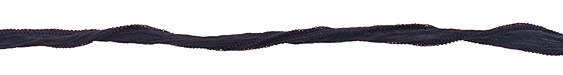 Blue Denim w/ Dark Blue Edges Hand Dyed 100% Silk Ribbon 1/2"