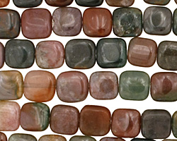 Fancy Jasper Puff Square 8mm