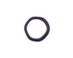 C-Koop Enameled Metal Dark Blue Large Ring 16-17mm