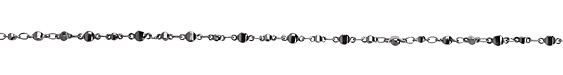 Gunmetal (plated) Alternating Disc Chain