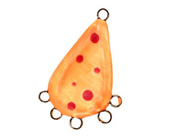 Jangles Ceramic Orange 1-5 Link 40-42x25-27mm