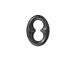 TierraCast Gunmetal Oval Quatrefoil Link 18x14mm
