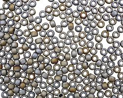 TOHO Matte Iris Gray Round 8/0 Seed Bead