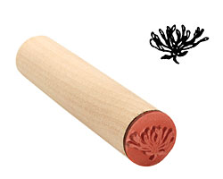 Bee Balm Mini Rubber Stamp 12x17mm