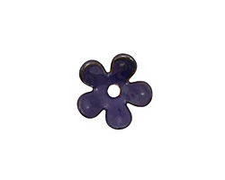 C-Koop Enameled Metal Dark Blue 5 Petal 15mm