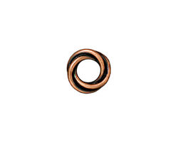 TierraCast Antique Copper (plated) Twisted Spacer 2x12mm