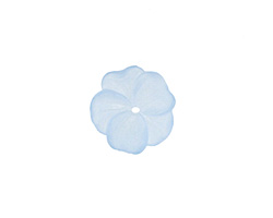 Matte Light Sapphire Lucite Buttercup Flower 4x14mm