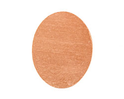 Copper Oval Blank 38x48mm