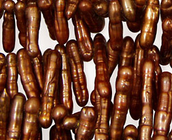 Rust Twig Biwa Stick Top-Drilled 3-4x15-20mm