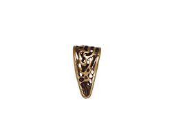 Antique Brass (plated) Filigree Bail w/ Hook 8x15mm