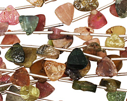 Tourmaline Irregular Flat Teardrop 6-8mm