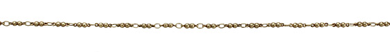 Antique Brass (plated) Double Ball Link Chain