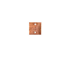 Nunn Design Antique Copper (plated) Flat Mini Square Tag Link 13mm