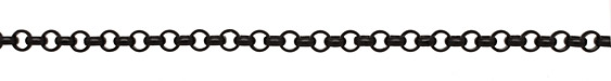 Matte Black (plated) Rollo Chain