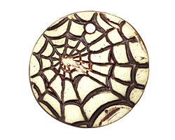 Earthenwood Studio Ceramic Spiderweb Pendant 35mm