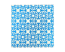 Lillypilly Turquoise Starburst Anodized Aluminum Sheet 3"x3", 24 gauge