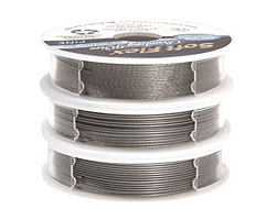 Soft Touch Trios Soft Flex Satin Silver Assorted Sizes Wire 3x10ft.