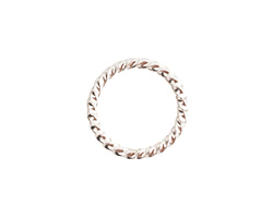 Nunn Design Sterling Silver (plated) Grande Rope Jump Ring 17mm