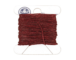Maroon Irish Waxed Linen 2 ply