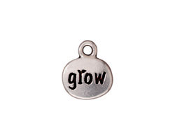 TierraCast Antique Silver (plated) Grow Charm w/ Glue In 13x15mm