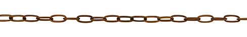 Vintaj Natural Brass Elongated Oval Cable Chain