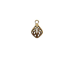 Vintaj Natural Brass Filigree Teardrop 8x12mm
