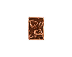 TierraCast Antique Copper (plated) Calla 2-Hole Bar 10x14mm