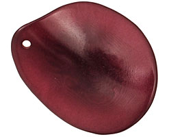 Tagua Nut Peony Potato Chip 30-37x37-47mm