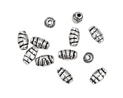 Pewter Crescent Roll 7x4mm