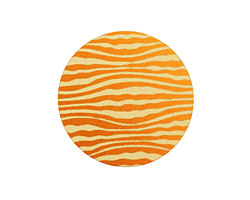 Lillypilly Orange Zebra Anodized Aluminum Disc 25mm, 24 gauge