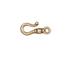 TierraCast Antique Gold (plated) Classic Hook 9x20mm
