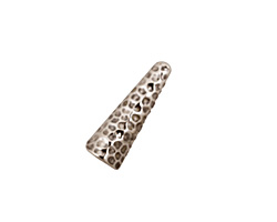 Antique Silver (plated) Small Dimpled Cone 17x6mm