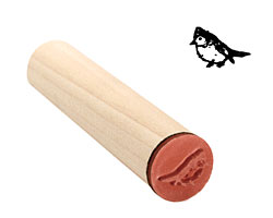 Pretty Bird Mini Rubber Stamp 14x10mm