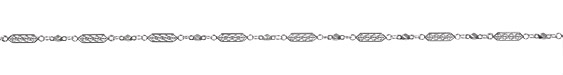 Silver (plated) Ornate Chain