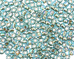TOHO Rainbow Aqua (with Gold Lining) Round 6/0 Seed Bead