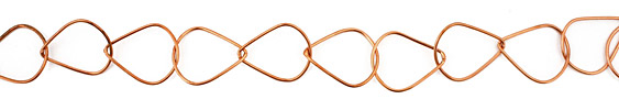 Handmade Copper Teardrop Chain