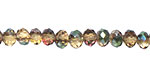 Iris Chartreuse Crystal Faceted Rondelle 4mm