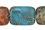 Turquoise Impression Jasper Thin Pillow 30x22mm