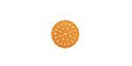 Lillypilly Orange Crochet Anodized Aluminum Disc 11mm, 24 gauge