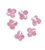 Pink Peony Faceted Butterfly 6x6mm