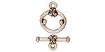 TierraCast Antique Silver (plated) Classic Toggle Clasp 15x12mm, 16mm Bar