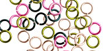 Rose Garden Mix Enameled Copper Round Jump Ring 6.5mm, 18 gauge