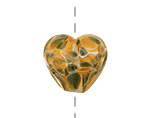 Grace Lampwork Multi-Color Boro Heart 19-20mm