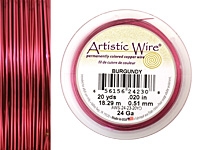 Artistic Wire Burgundy 24 gauge, 20 yards
